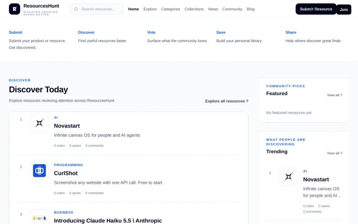 Preview of ResourcesHunt