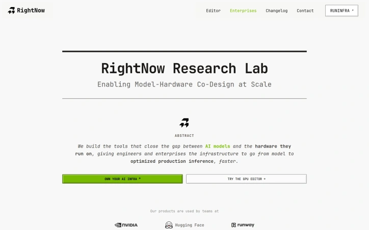 RightNow AI Code Editor preview