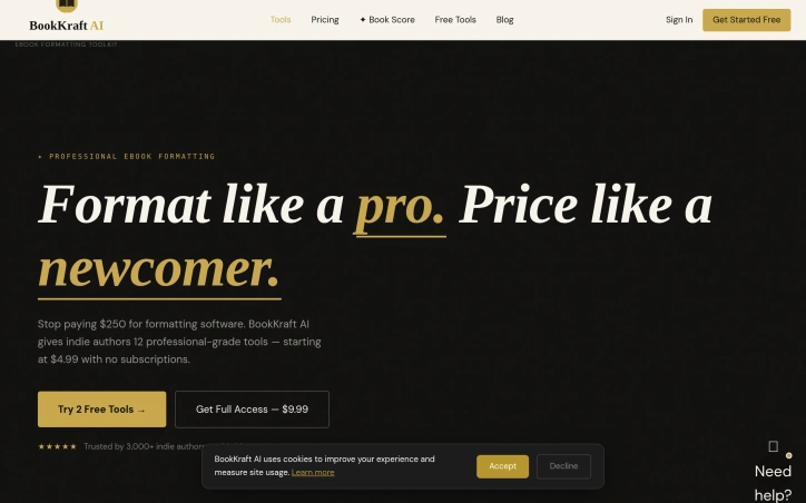 Preview of BookKraft AI