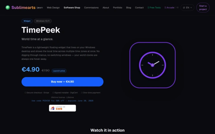Preview of TimePeek