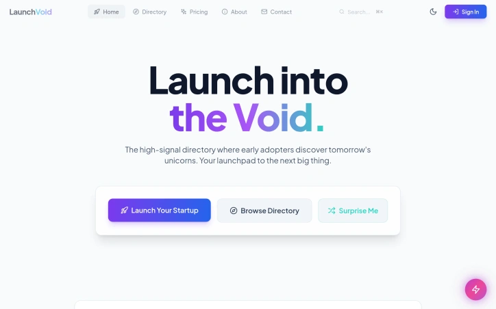LaunchVoid preview