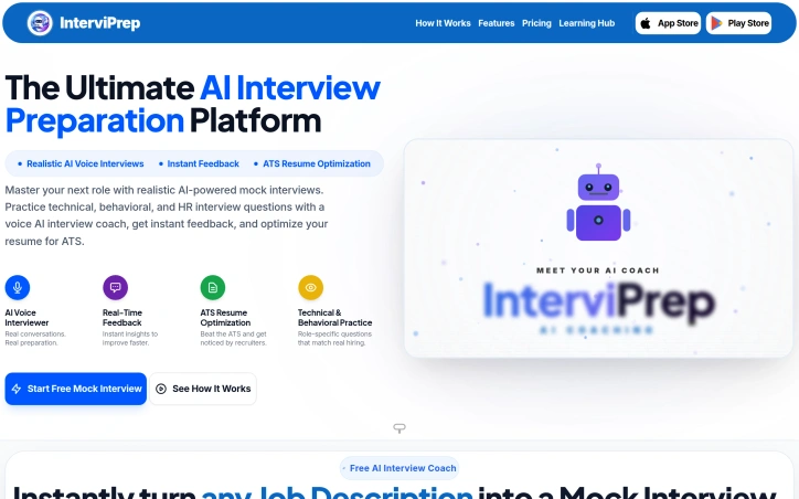 Preview of InterviPrep: AI Interview Prep
