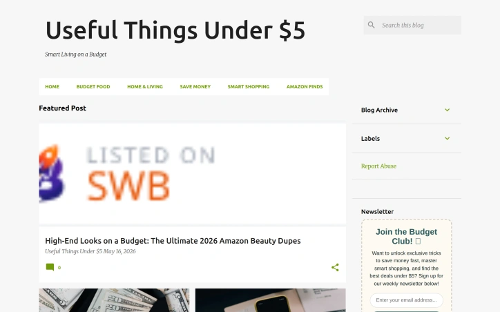 Preview of Useful Things Under $5