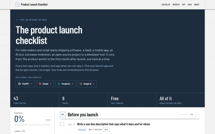 Preview of Product Launch Checklist
