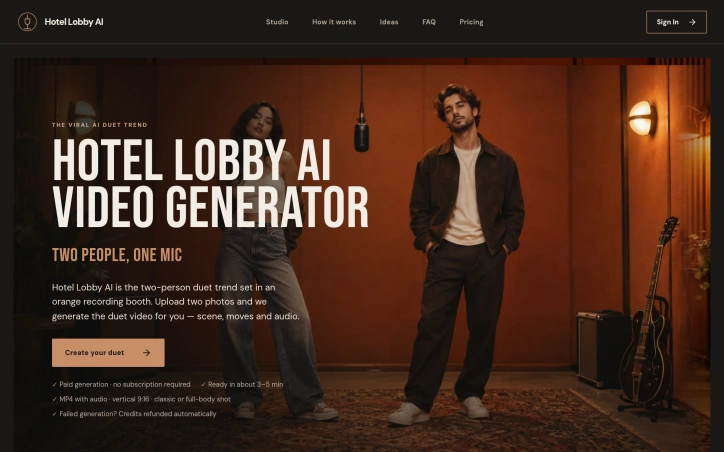 Preview of Hotel Lobby AI