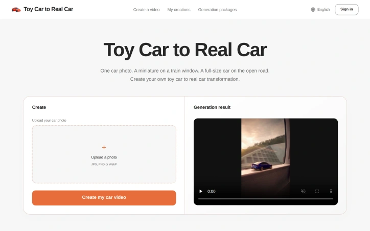Preview of AI Car Video