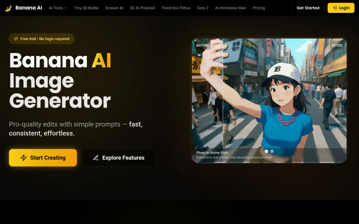 Banana AI - Free AI Image Generator preview