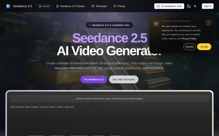 Preview of Seedance