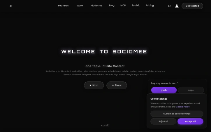 Preview of SocioMee AI