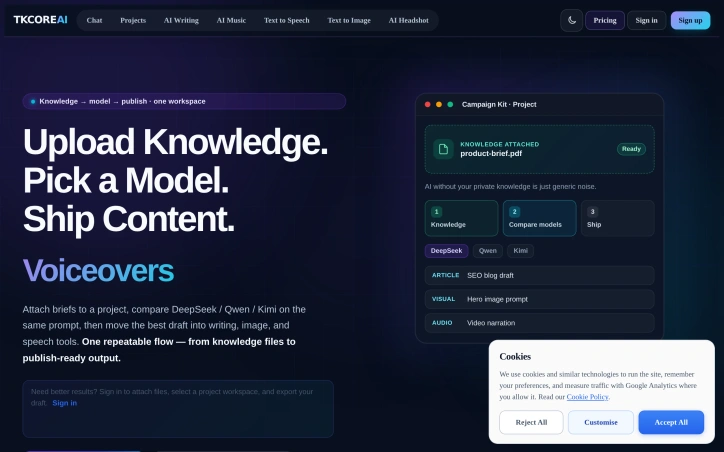 Preview of TKCORE AI