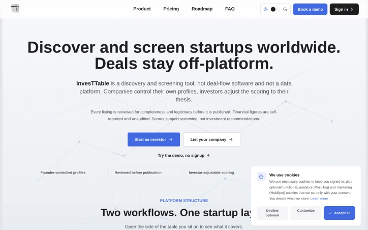 Preview of InvesTTable