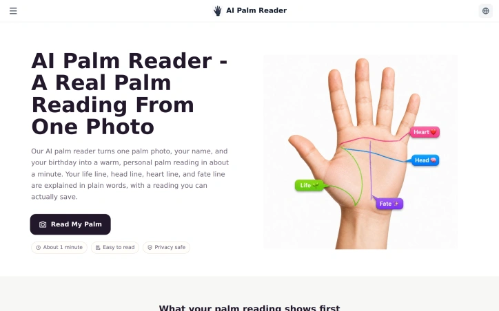 Preview of Palm Reader