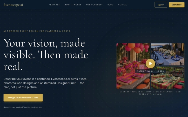 Preview of Eventscape.ai