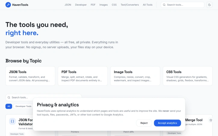 HavenTools preview