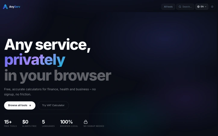 AnyServ preview