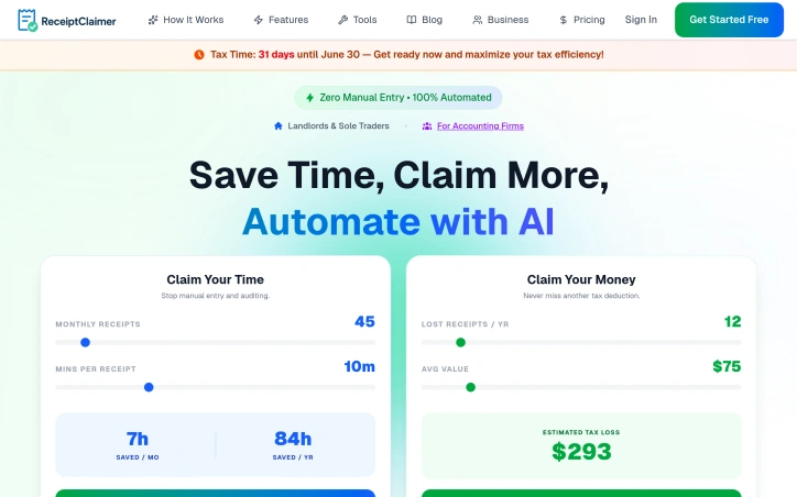 Preview of ReceiptClaimer