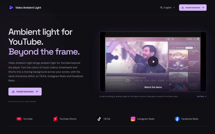 Preview of Video Ambient Light