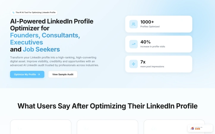 Preview of Linkedin Profile Optimizer