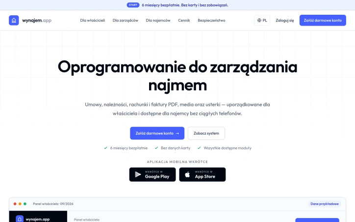 Preview of wynajem.app